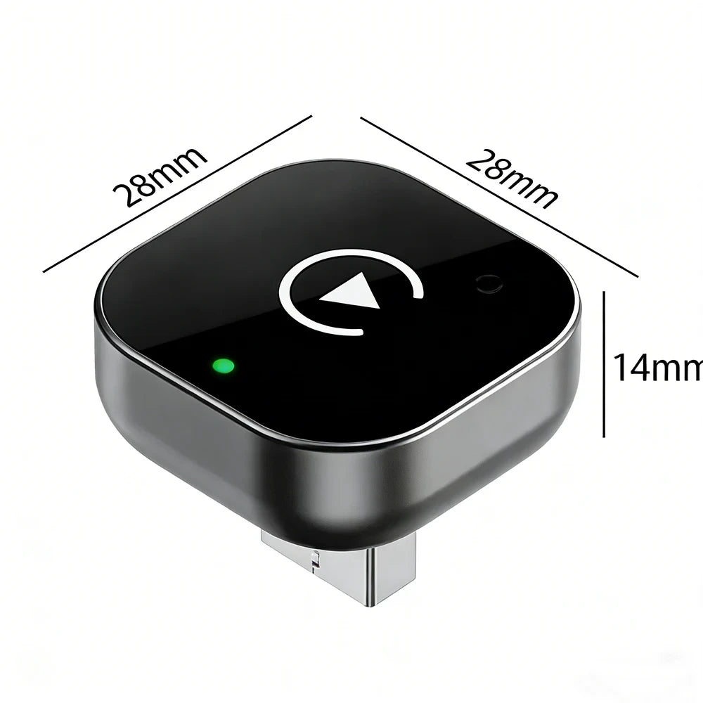 Frascora Wireless CarPlay Adapter for Apple iPhone & Android Auto 2 in 1.